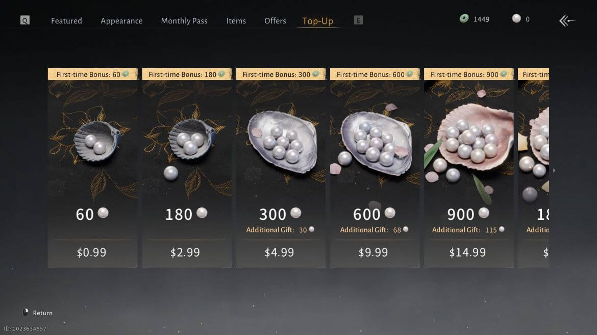 Пополнение счёта в Where Winds Meet Echo Beads и ежемесячный пропуск