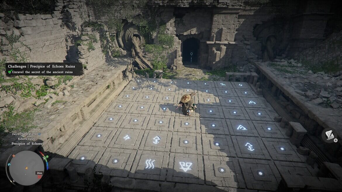 Решение головоломки в руинах ущелья Эхо в Crimson Desert