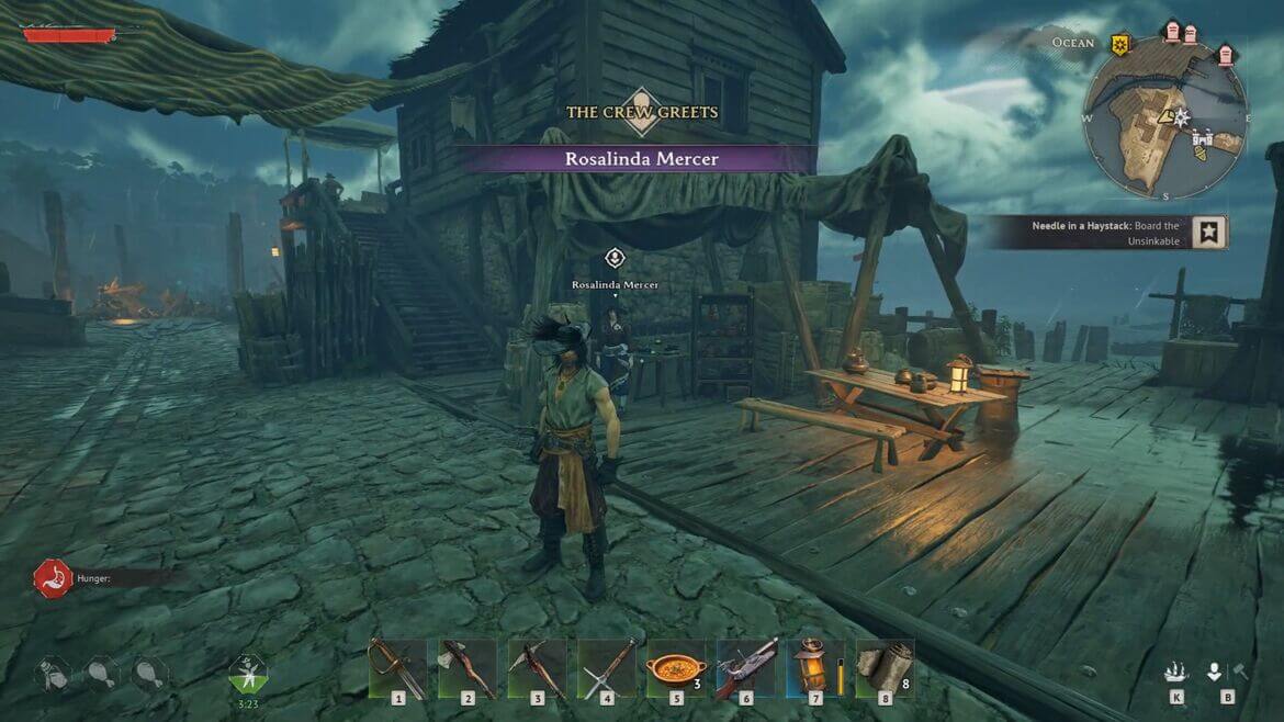 Как нанять Розалинду Мерсер в Windrose: гайд