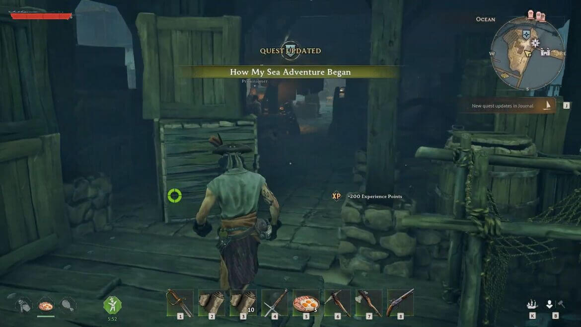 Windrose: прохождение квеста «Как началось моё морское приключение»