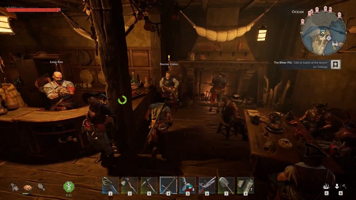 Доктор Гален в таверне Тортуги