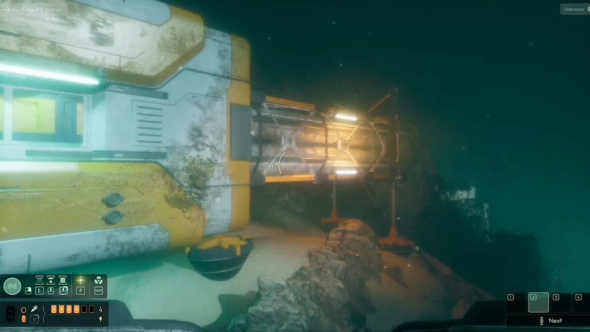 Вам придётся проплыть вниз через скалы