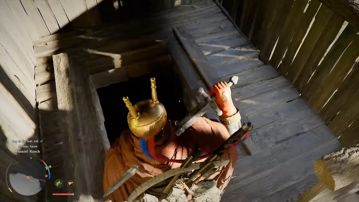 Вход к головоломке в руинах лабиринта Лазурной луны