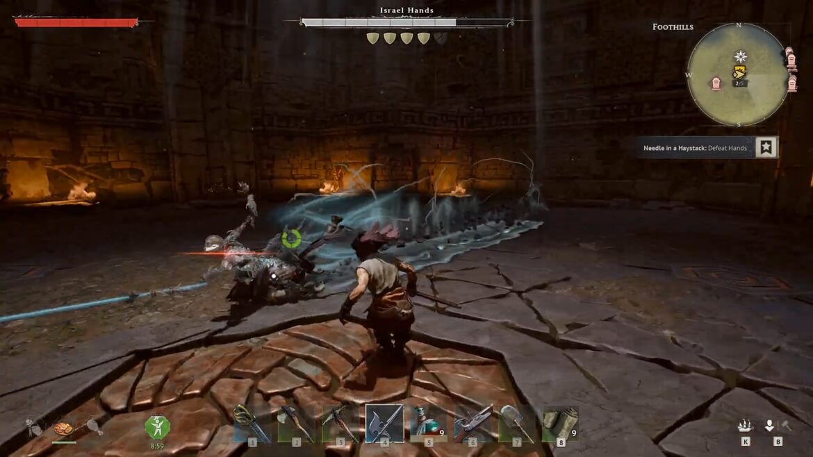 Израэль Хэндс использует спектральный рывок с алебардой