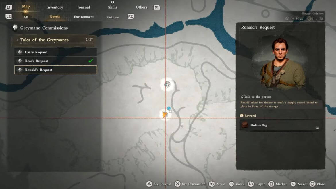 Рональд находится в лагере Воющих холмов