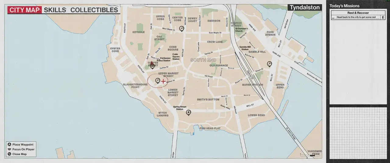 Значок гаечного ключа на карте города отмечает местоположение механика Значок гаечного ключа на карте города отмечает местоположение механика