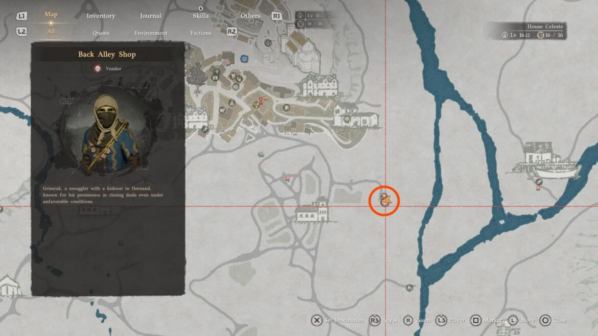 Расположение лавки в подворотне