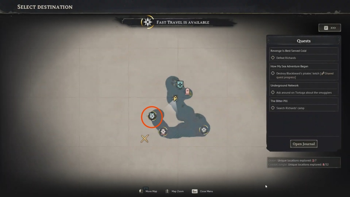 Местоположение босса