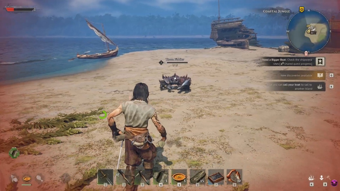 Использование бинтов для лечения в Windrose