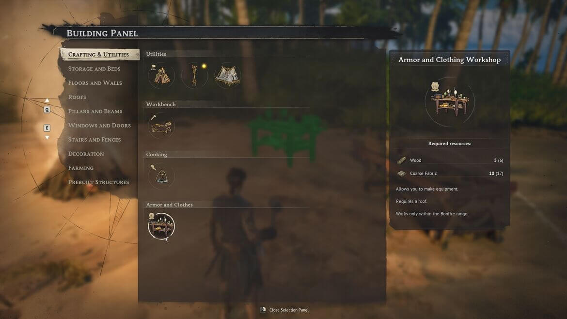 Мастерская брони и одежды в игре