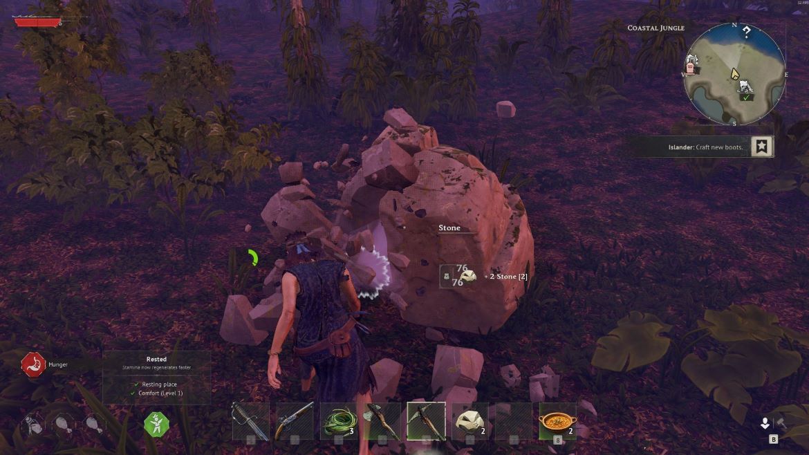 Используйте медную кирку для добычи этой руды