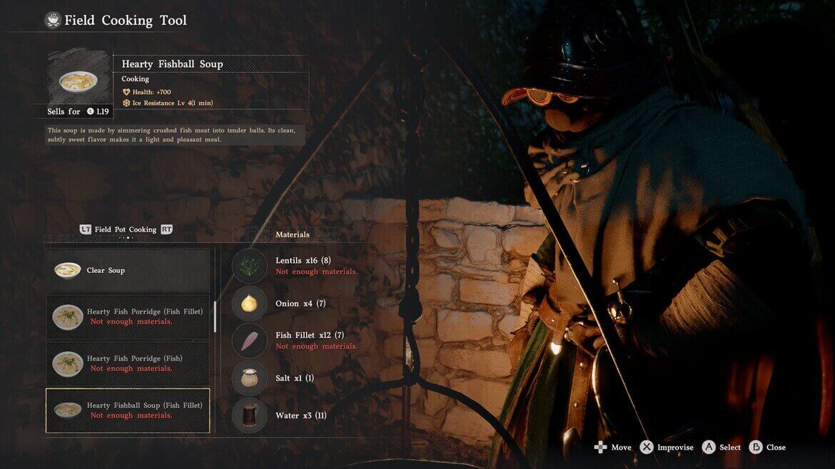 Питательный суп с рыбными шариками