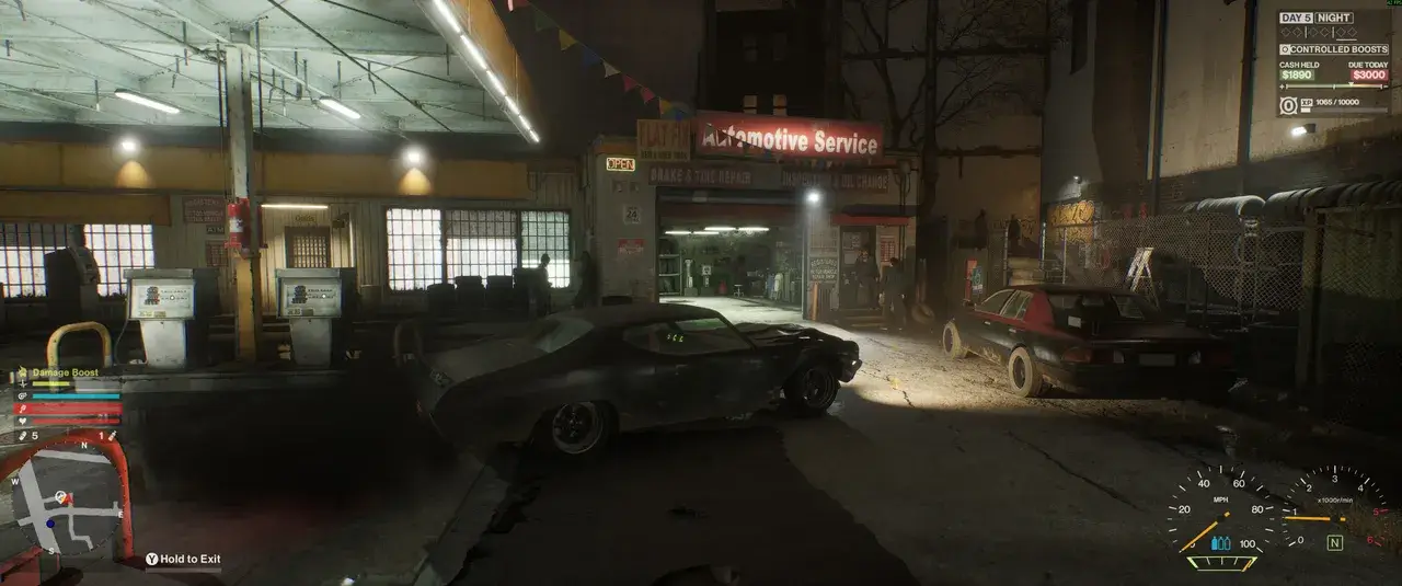 Вывеска Automotive Service отмечает вход в гараж Вывеска Automotive Service отмечает вход в гараж