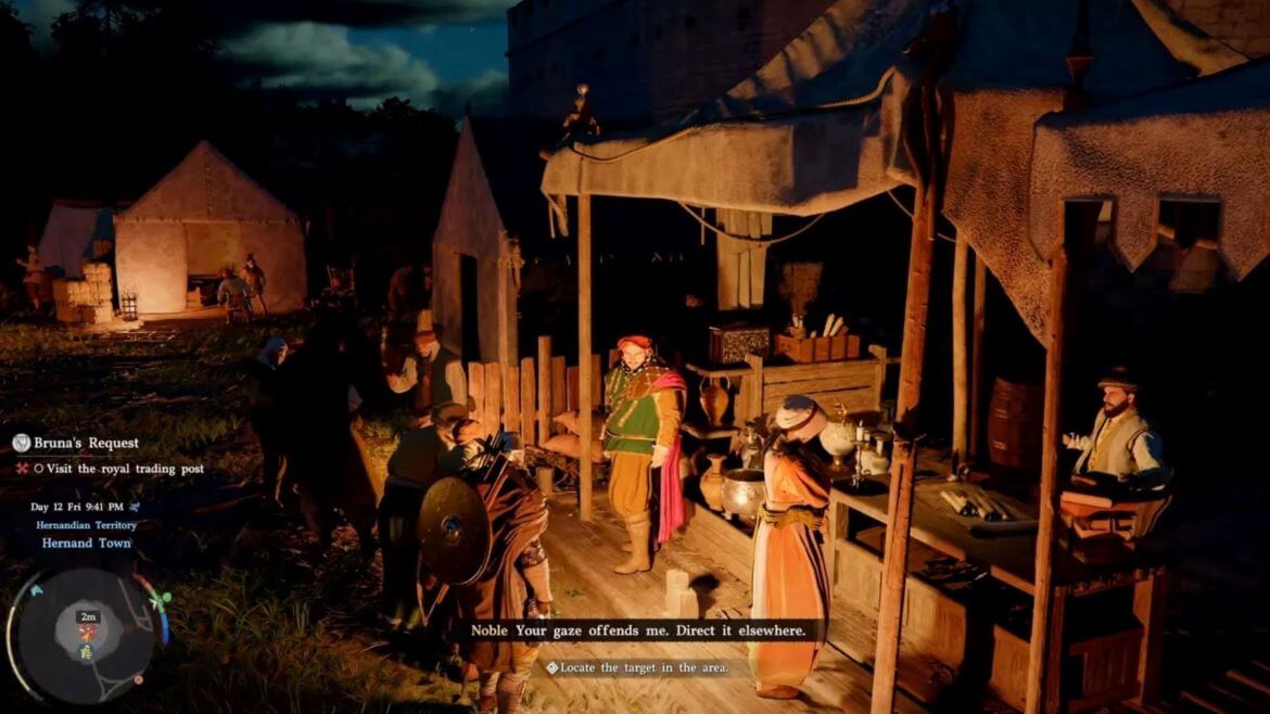 Поговорите с дворянином в этой локации