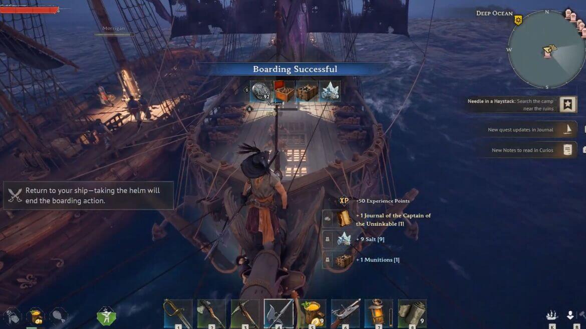 Сражение с кораблем Непотопляемый