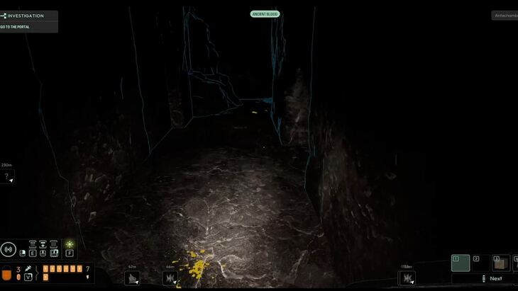 При входе в Зал секретов посмотрите на пол и используйте сонар