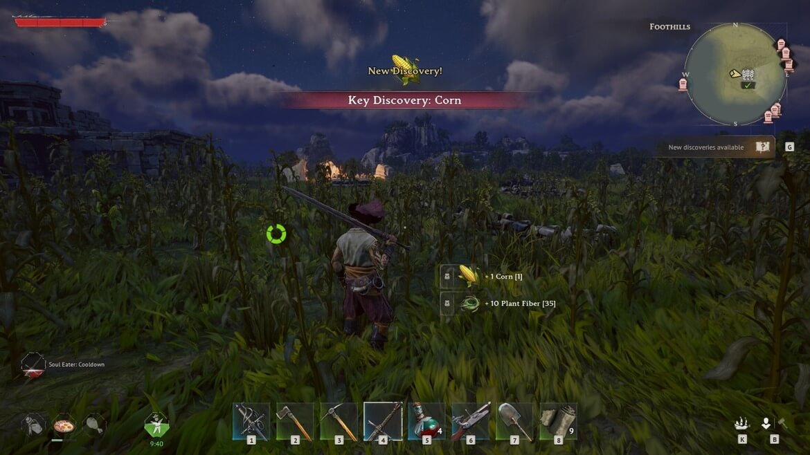 Собирайте урожай во время исследования мира