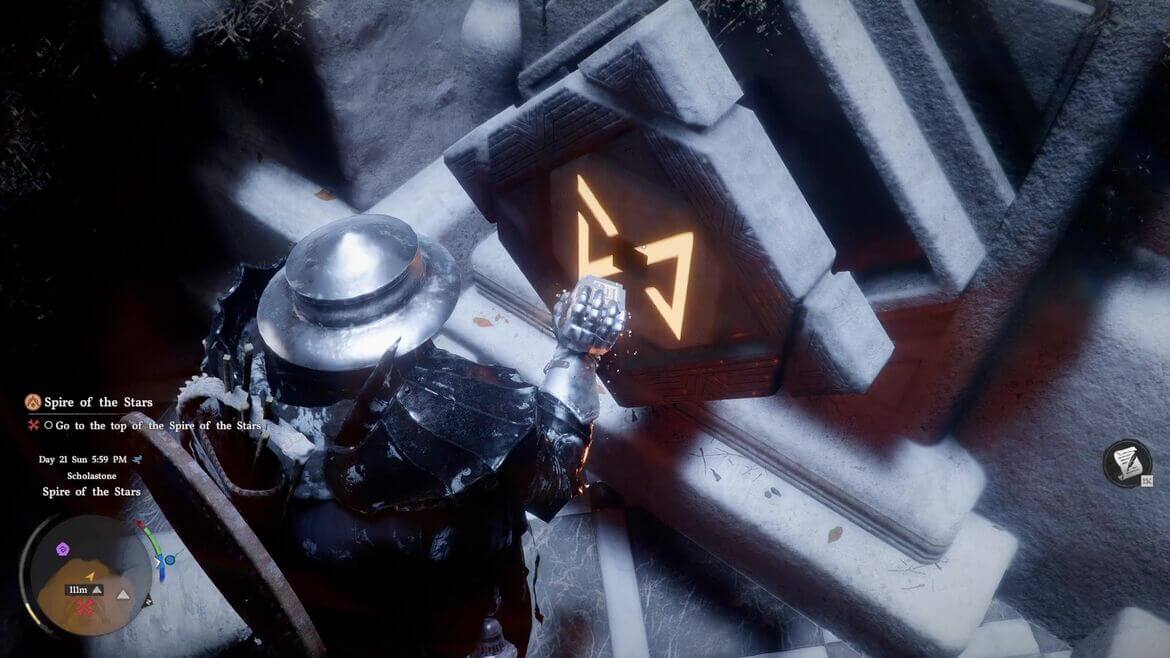 Поместите каждый гравированный камень в свой символ