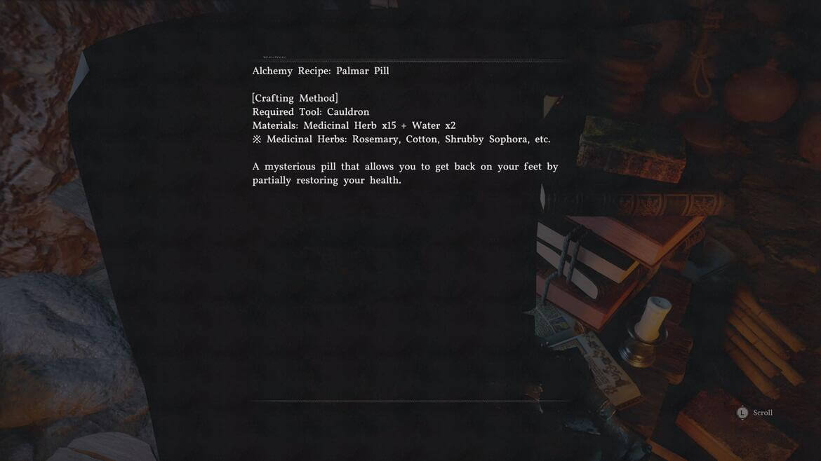 Создание пилюль Пальмар в Crimson Desert