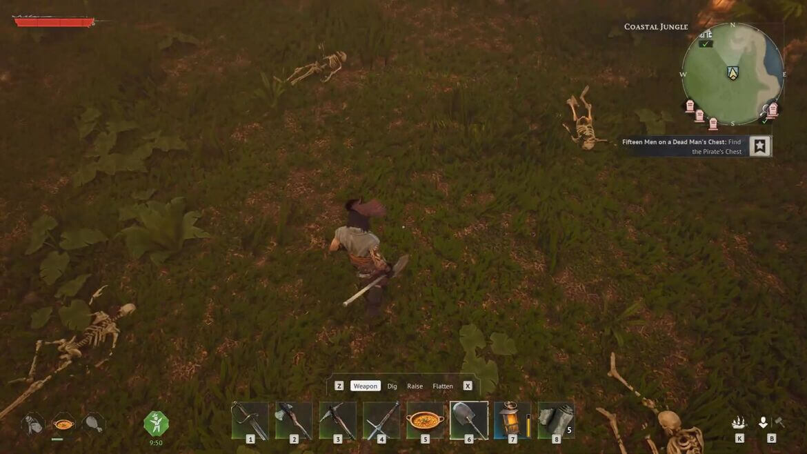 Используйте лопату чтобы копать землю