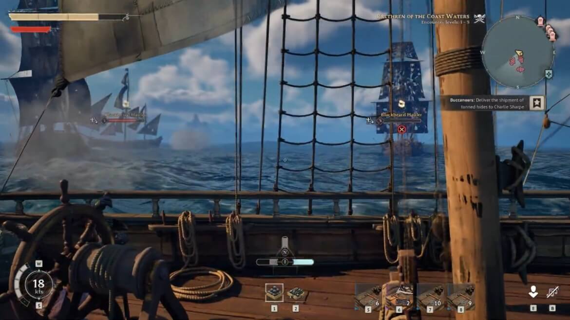 Безопасный маршрут в обход кораблей Чёрной Бороды