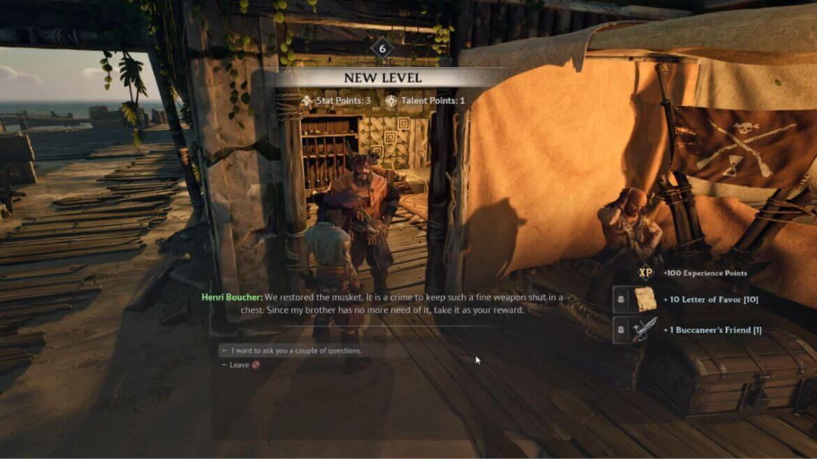 Поговорите с Анри чтобы завершить квест