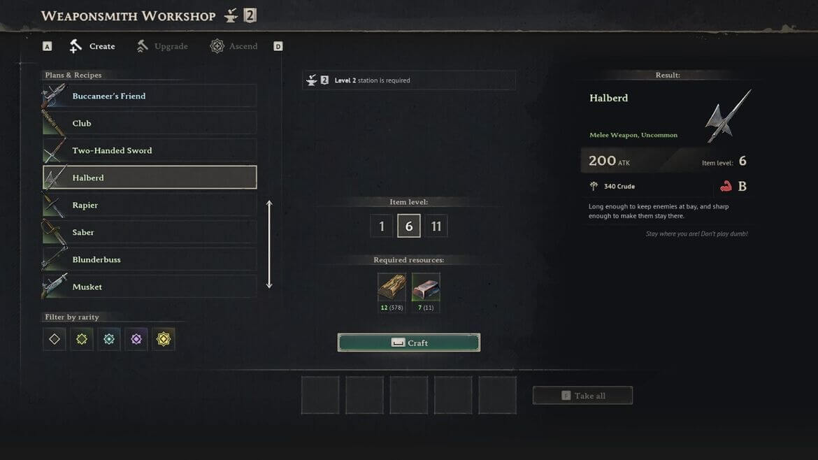 Алебарда обладает отличной дистанцией атаки для абордажа