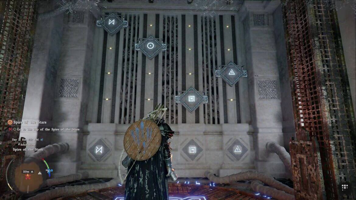 Установка правильной высоты активирует лифт в центре