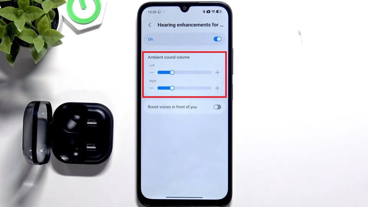 Отрегулируйте баланс каналов