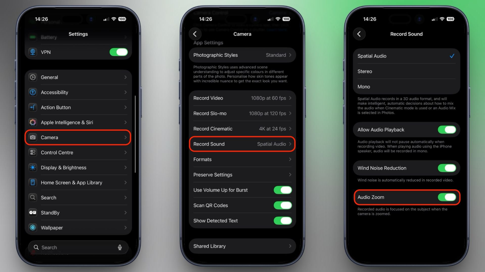 Изображение к статье: В iOS 26.4 появился тумблер Audio Zoom для видео на iPhone