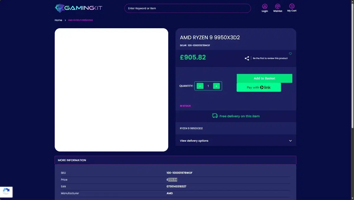 Изображение к статье: Ryzen 9 9950X3D2 засветился по цене около $1 000 до старта
