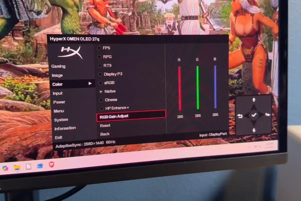 Изображение к статье: HyperX Omen OLED 27q за $499: QD-OLED 240 Гц без лишних функций
