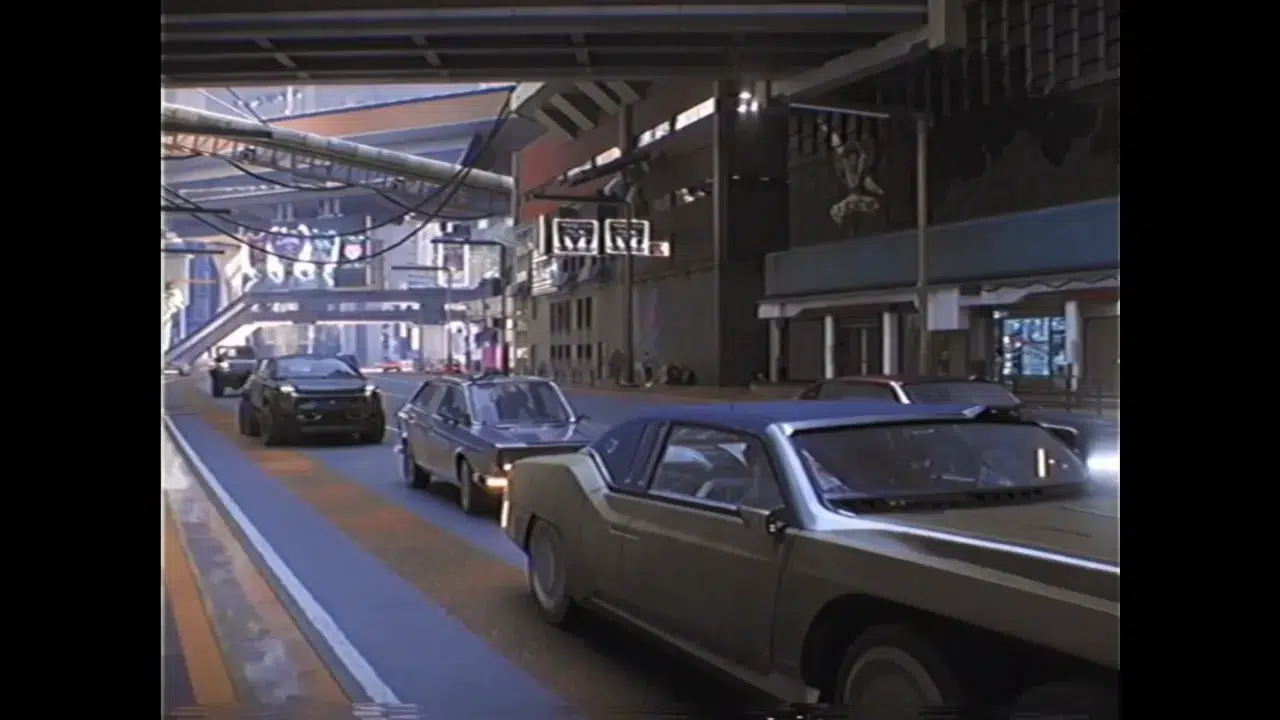 Мод TapePunk добавил VHS эстетику в Cyberpunk 2077