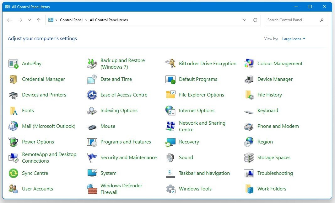 Windows 11 постепенно лишится Панели управления Win32
