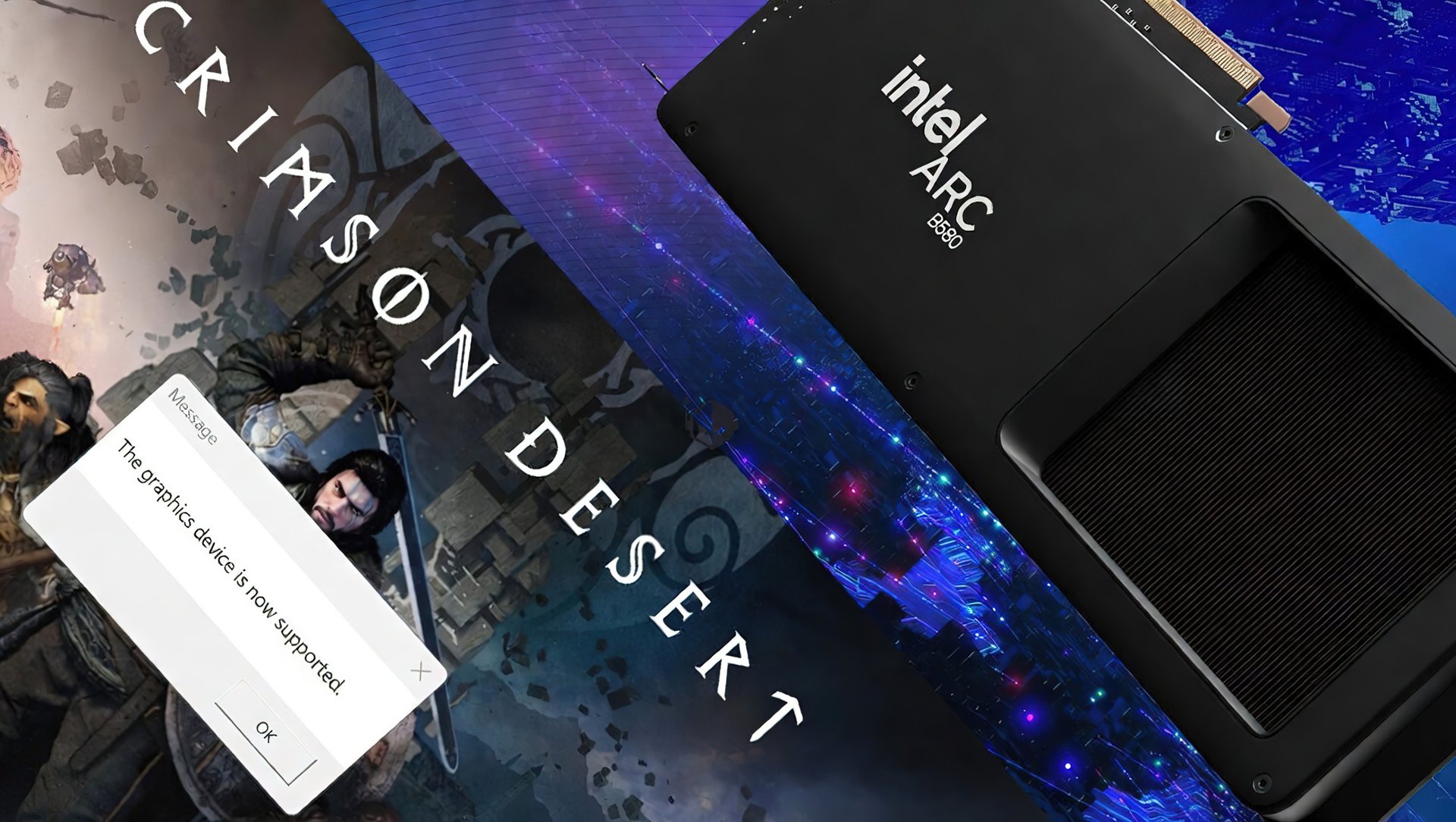 Crimson Desert запустили на Intel Arc помог драйвер 3201018629