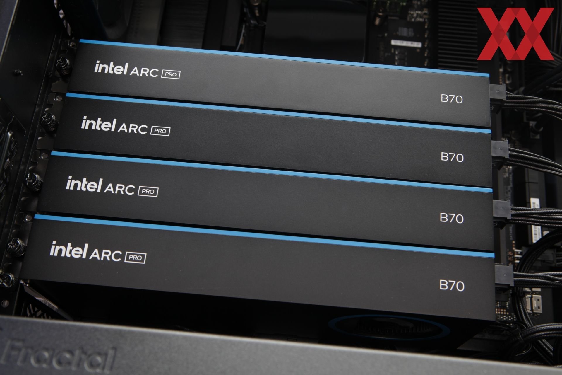 Изображение к статье: Arc Pro B70 в связке из 4 GPU потребляет до 720 Вт в ИИ