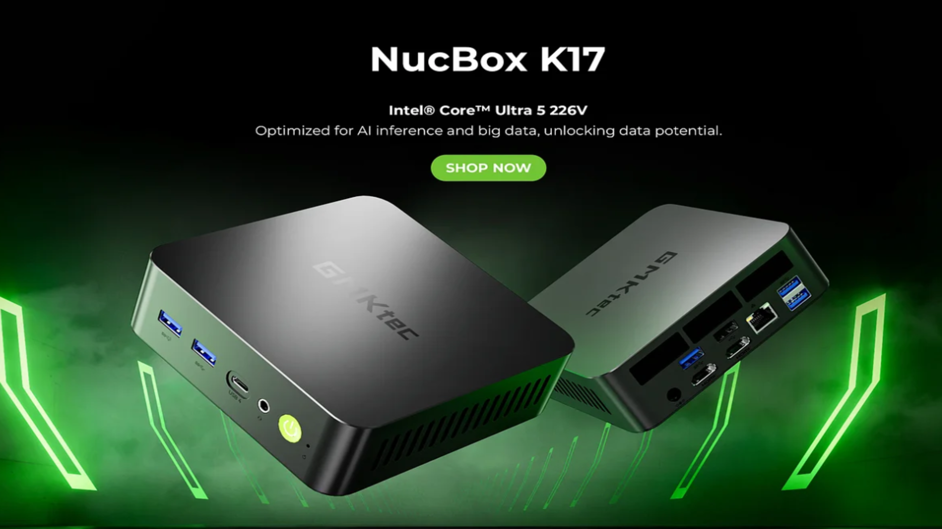 GMKTec NucBox K17 мини ПК на Core Ultra 5 с 97 TOPS и 3x 8K