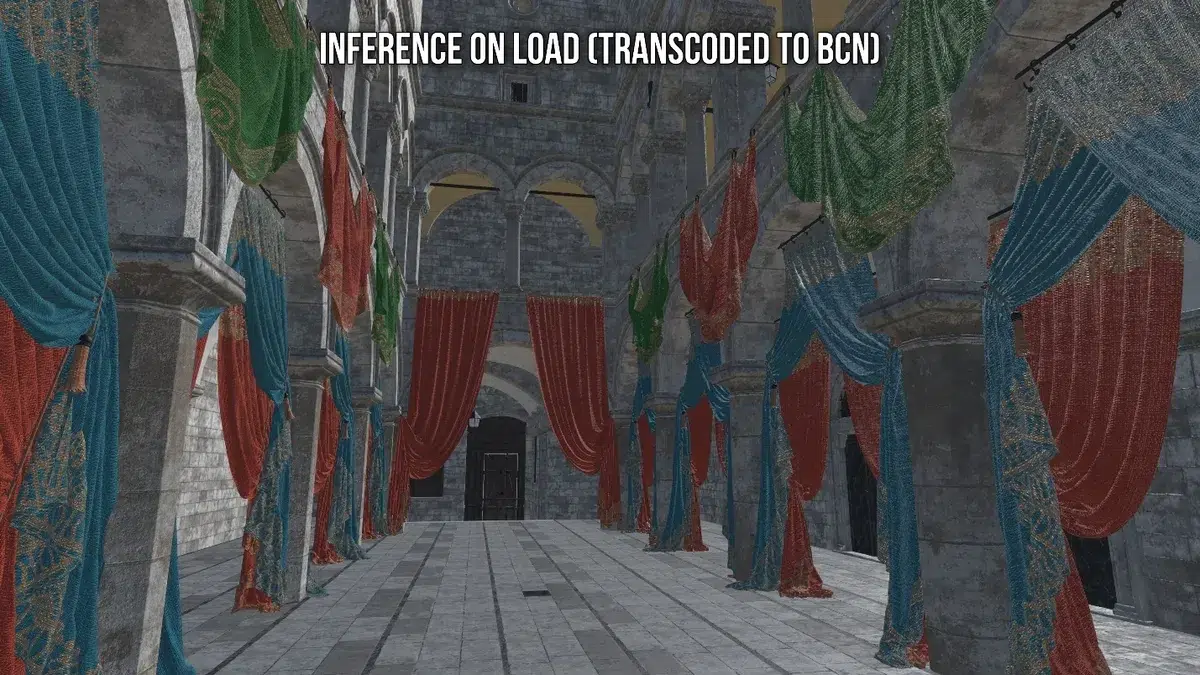 Изображение к статье: RTX Neural Texture Compression: до -85% VRAM, но с ценой в мс