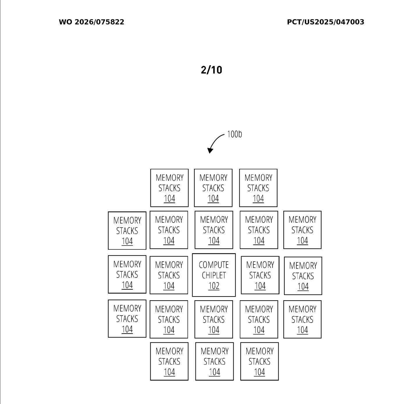 Изображение к статье: Патент OpenAI описал AI-чип с 20 HBM-стеками и мостами EMIB