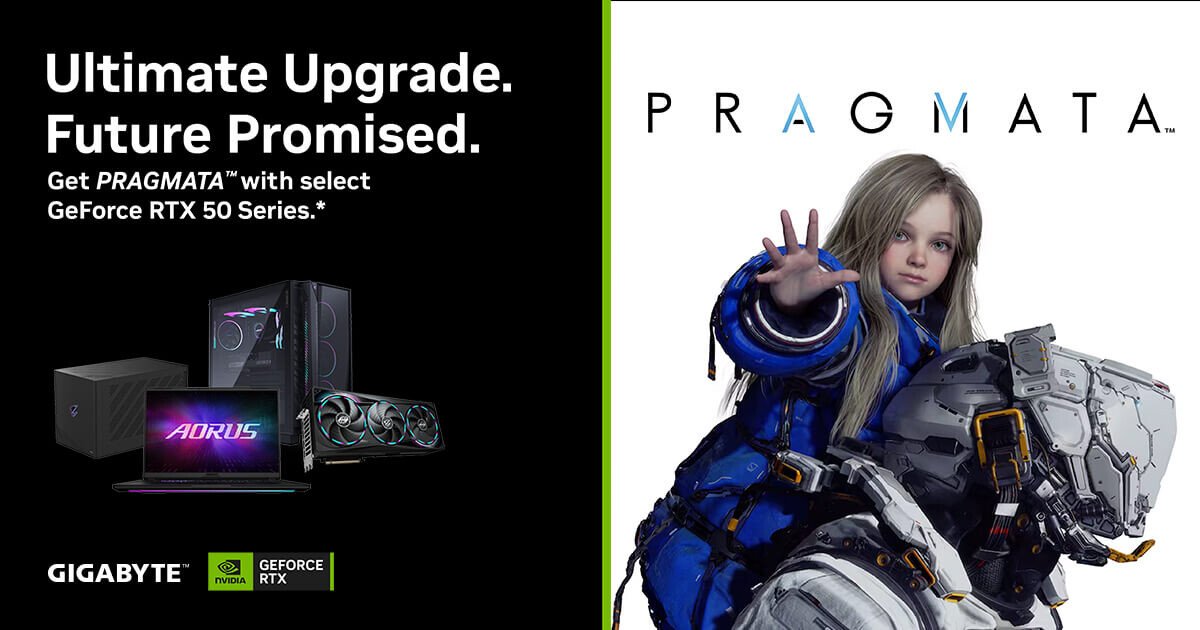 Gigabyte раздаст Pragmata в комплекте с GeForce RTX 50 и ПК