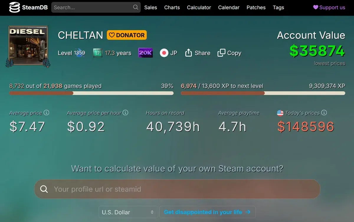 Изображение к статье: 120 пользователей Steam собрали по 20 000 игр, рекорд - 43 085