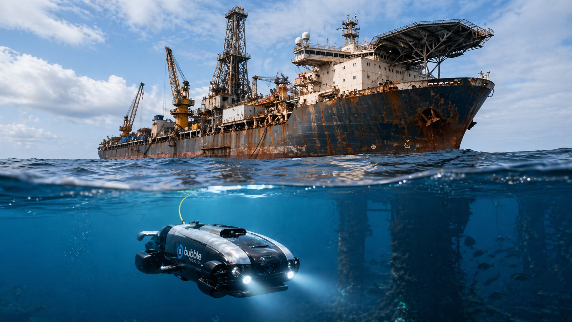 Bubble Robotics обещает заменить суда за $100 000 в день роботами
