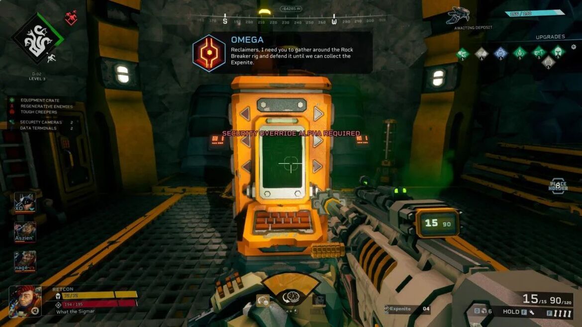 Гайд Deep Rock Galactic Rogue Core Терминалы данных и камеры