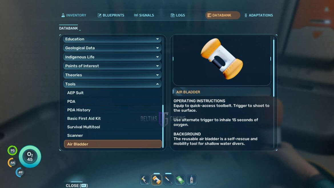 Subnautica 2 как сделать воздушный пузырь
