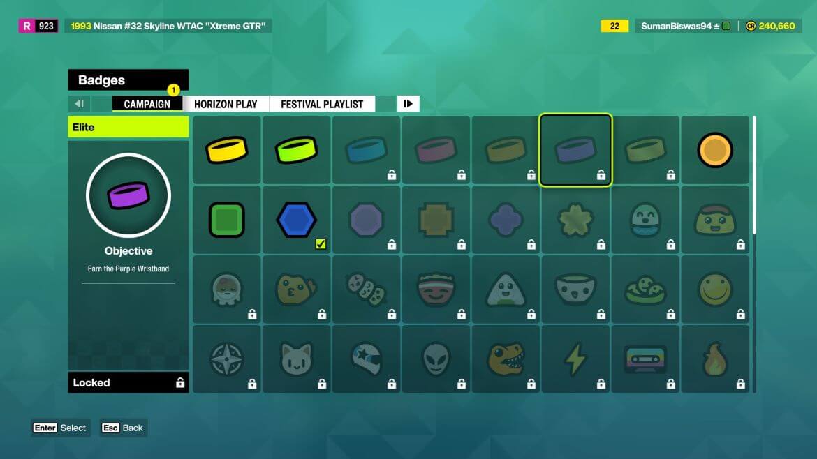 Фиолетовый браслет в Forza Horizon 6