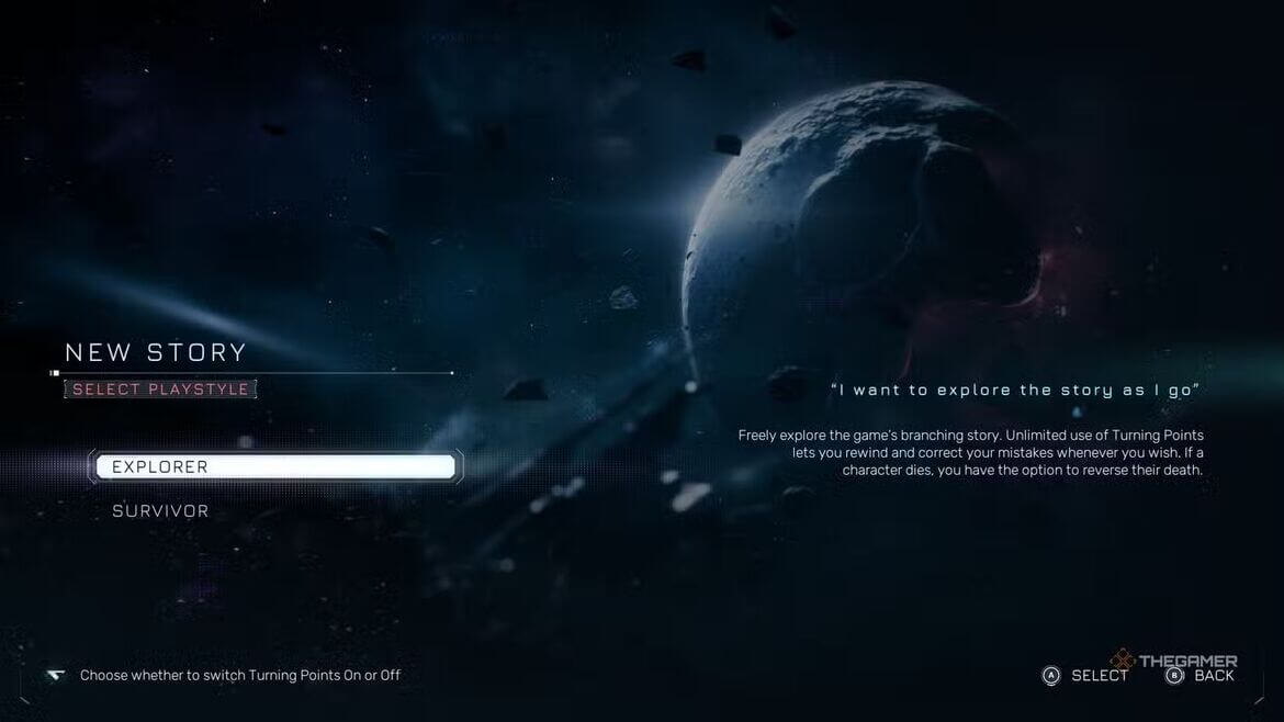 Выбор режима Explorer или Survivor в Directive 8020