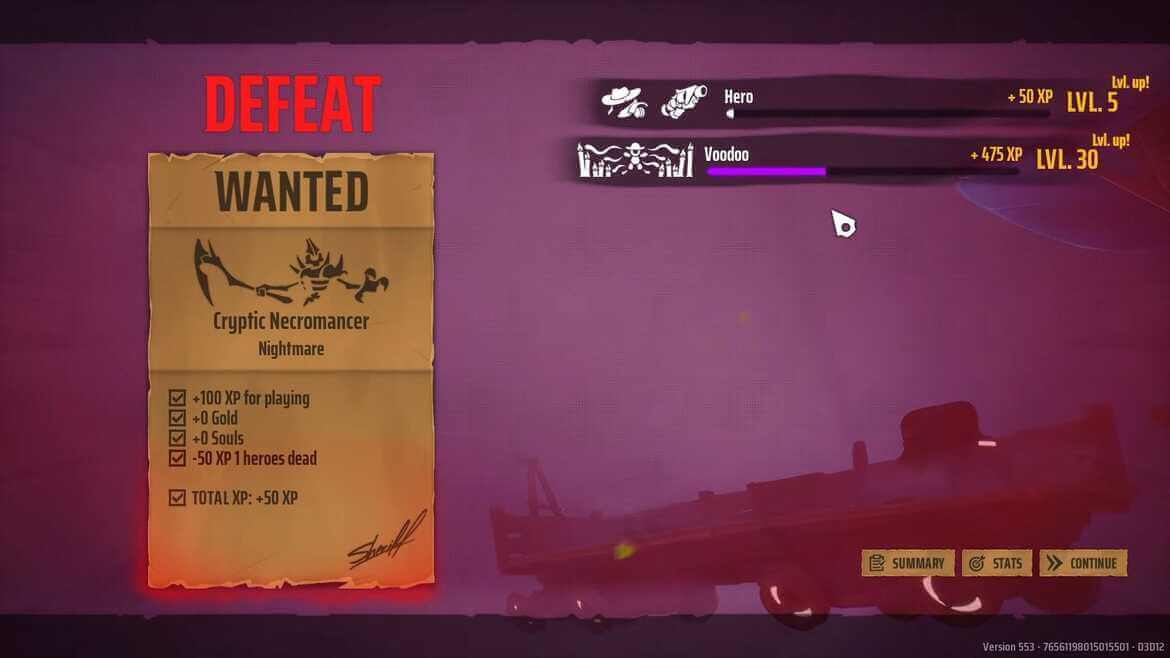 Экран гибели персонажа после сбора бонусов на сложности Nightmare Экран гибели персонажа после сбора бонусов на сложности Nightmare
