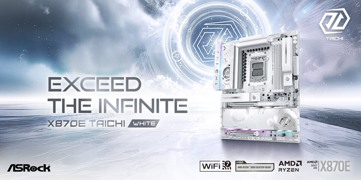 ASRock показала X870E Taichi White белый флагман под AM5