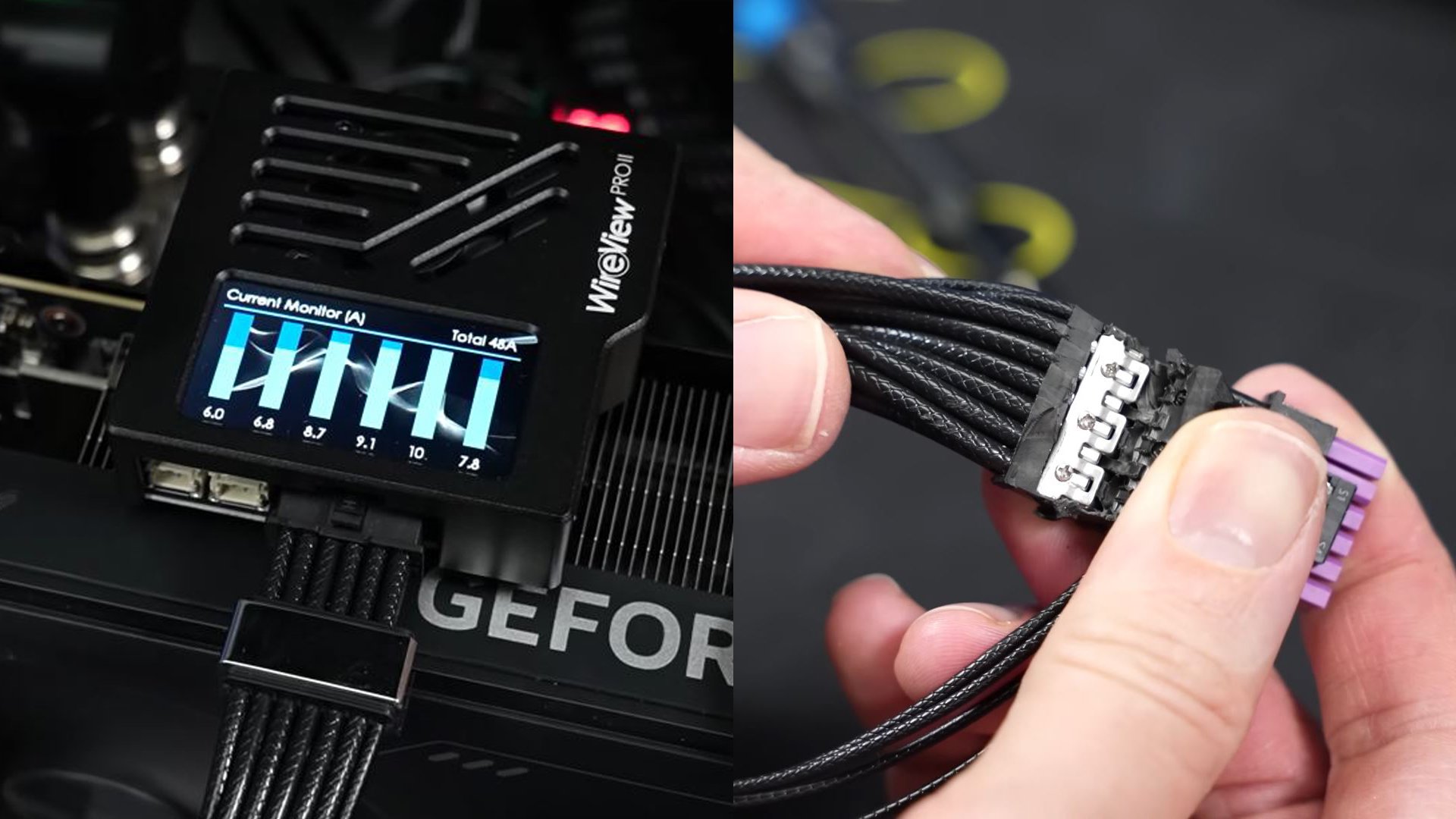 Der8auer кабель ASUS ROG Equalizer хуже балансирует ток 12V 2x6