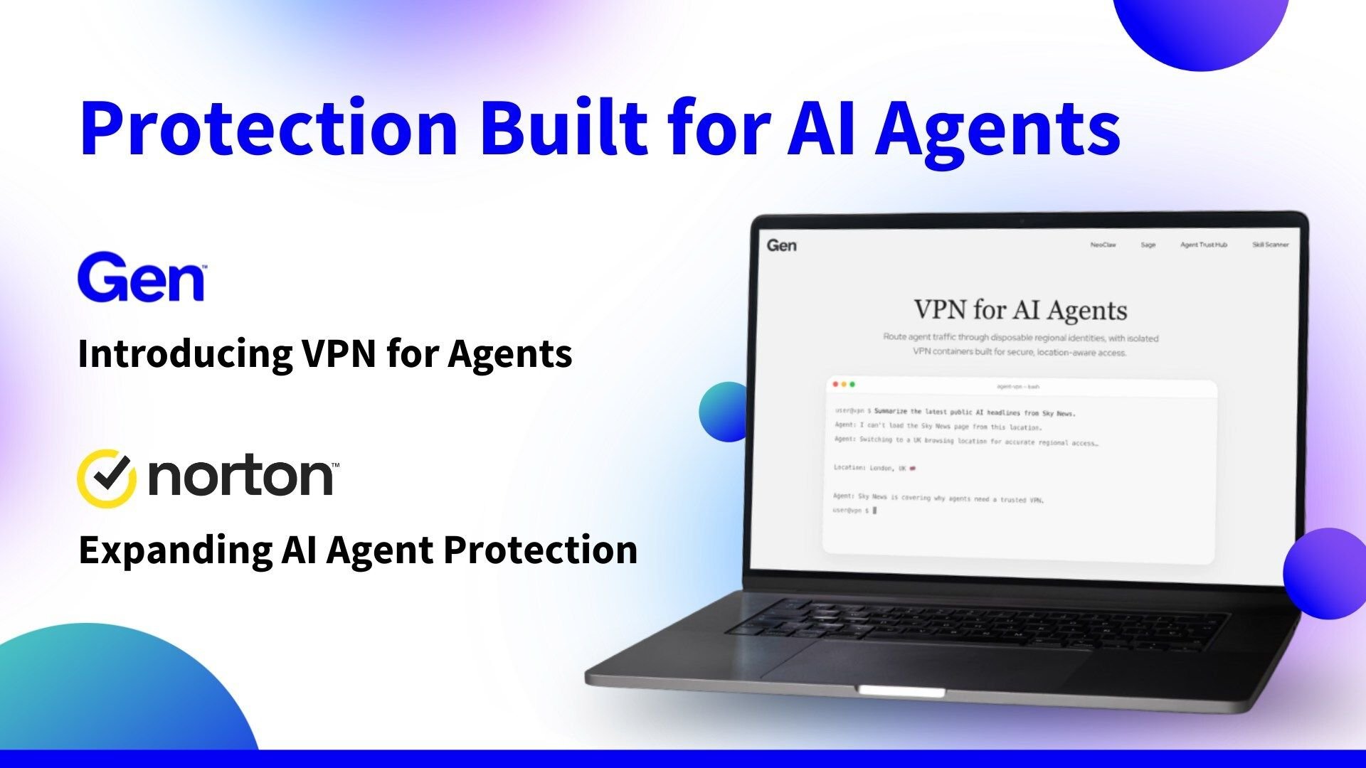 Norton запустила AI native VPN для автономных AI агентов